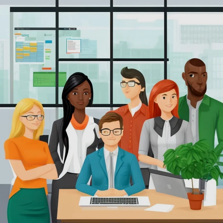 Developers working on cutting-edge business software